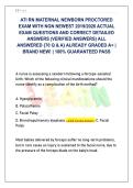 ATI RN Maternal Newborn Proctored Exam with NGN &lpar;Latest 2026&rpar; &vert; 70 Q&As & Verified Answers