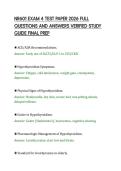 NR601 EXAM 4 TEST PAPER 2026 FULL&NewLine;QUESTIONS AND ANSWERS VERIFIED STUDY&NewLine;GUIDE FINAL PREP