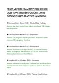 NR601 MIDTERM EXAM PREP 2026 SOLVED&NewLine;QUESTIONS ANSWERS GRADED A PLUS&NewLine;EVIDENCE BASED PRACTICE HANDBOOK