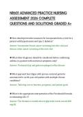NR601 ADVANCED PRACTICE NURSING&NewLine;ASSESSMENT 2026 COMPLETE&NewLine;QUESTIONS AND SOLUTIONS GRADED A&plus;