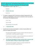 NR 507 Advanced Pathophysiology Complete Bundle 2026 &vert; 13 Documents &vert; Midterm&comma; Final&comma; Quiz Success Pack & Study Guides &vert; Chamberlain &vert; Questions & Answers &vert; Nursing Exam Prep