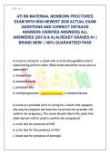 ATI RN Maternal Newborn Proctored Exam with NGN &lpar;Latest 2026&rpar; &vert; 305 Q&As & Verified Answers