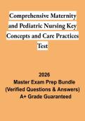 Comprehensive Maternity & Pediatric Nursing Key Concepts and Care Practices Study Guide 2026