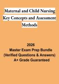 Maternal and Child Nursing Key Concepts & Assessment Methods Study Guide 2026