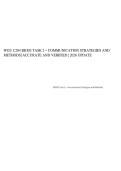WGU C204 BKM3 TASK 2 &ndash; COMMUNICATION STRATEGIES AND METHODS&vert; ACCURATE AND VERIFIED &vert; 2026 UPDATE