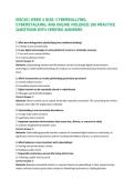 ISSC451 WEEK 4 QUIZ&colon; CYBERBULLYING&comma; CYBERSTALKING&comma; AND ONLINE VIOLENCE&vert; 250 PRACTICE QUESTIONS WITH VERIFIED ANSWERS
