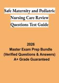 Safe Maternity & Pediatric Nursing Care Review Questions Test Guide 2026 &vert; Maternal-Child Nursing Exam Prep