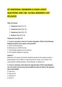 ATI MATERNAL NEWBORN A EXAM LATEST &NewLine;QUESTIONS AND 100- Verified ANSWERS JUST &NewLine;RELEASED