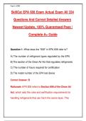 SkillCat EPA 608 Exam Actual Exam All 334&NewLine;Questions And Correct Detailed Answers&NewLine;Newest Update&comma; 100&percnt; Guaranteed Pass &vert;&NewLine;Complete A&plus; Guide