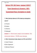 Skillcat EPA 608 Newly Updated 2026&sol;27&NewLine;Exam Questions & Answers&comma; 100&percnt;&NewLine;Guaranteed Pass &vert;&vert;Complete A&plus; Guide