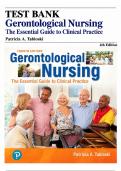 Test Bank &ndash; Gerontological Nursing &lpar;4th Edition&rpar; Patricia Tabloski &ndash; All Chapters Covered &ndash; Practice Questions & Rationales &ndash;  NCLEX&sol;NGN Prep  &ndash; Updated 2026&sol;2027 Test Bank Exam Resource