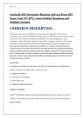 Kentucky &lpar;KY&rpar; Contractor Business and Law Exam &lpar;ICC &NewLine;Exam Code 231&lowbar;KY&rpar; &vert; Latest Verified Questions and &NewLine;Detailed Answers 