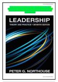 Test Bank for Introduction to Leadership&colon; Concepts and Practice 7th Edition by Peter G&period; Northouse &ndash; All Chapters with Complete Study Guide