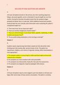 NSG 6020 3P EXAM QUESTIONS AND ANSWERS