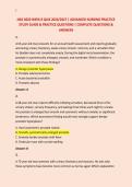 NSG 6020 WEEK 8 QUIZ 2026&sol;2027 &vert; ADVANCED NURSING PRACTICE &NewLine;STUDY GUIDE & PRACTICE QUESTIONS &vert; COMPLETE QUESTIONS & &NewLine;ANSWERS
