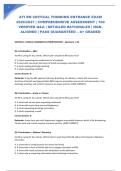 ATI RN CRITICAL THINKING ENTRANCE EXAM 2026&sol;2027 &vert; COMPREHENSIVE ASSESSMENT &vert; 100 VERIFIED Q&A &vert; DETAILED RATIONALES &vert; NGN-ALIGNED &vert; PASS GUARANTEED &ndash; A&plus; GRADED