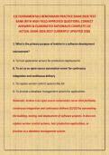 CJE FUNDAMENTALS BENCHMARK PRACTICE EXAM 2026 TEST BANK WITH HIGH YIELD APPROVED QUESTIONS&comma; CORRECT ANSWERS & ELABORATED RATIONALES COMPLETE CJE ACTUAL EXAM 2026-2027 CURRENTLY UPDATED 2026