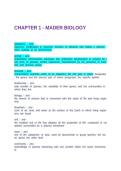 CHAPTER 1 - MADER BIOLOGY