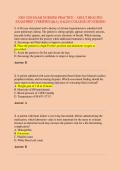 NSG-3250 EXAM NURSING PRACTICE &ndash; ADULT HEALTH I &NewLine;EXAM PREP &vert; VERIFIED Q&A &vert; GALEN COLLEGE OF NURSING 