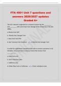 FTA 4001 Unit 7 questions and&NewLine;answers 2026&sol;2027 updates&NewLine;Graded A&plus;&NewLine;The ACH network originated as a research project by the &lowbar;&lowbar;&lowbar;&lowbar;&lowbar;&lowbar;&lowbar;&lowbar;&lowbar;&NewLine;and &lowbar;&lowbar;&lowbar;&lowbar;&lowbar;&lowbar;&lowbar;&lowbar; with some help from Georgia State University in the late&NewLine;1960s&period;&NewLine;a&period; Boston Fed&semi; MIT&NewLine;b&period; Atlanta Fed&semi; Geor