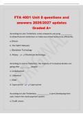 FTA 4001 Unit 8 questions and&NewLine;answers 2026&sol;2027 updates&NewLine;Graded A&plus;&NewLine;According to Luke Timberlake&comma; some companies are using &lowbar;&lowbar;&lowbar;&lowbar;&lowbar;&lowbar;&lowbar;&lowbar;&lowbar;&lowbar;&NewLine;to allow financial institutions to trade securitized loans more efficiently&period;&NewLine;a&period; Bitcoin&NewLine;b&period; The SWIFT Network&NewLine;c&period; Bloc