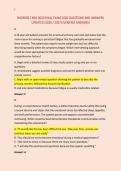 NSG6020 &sol; NSG 6020 FINAL EXAM 2026 QUESTIONS AND ANSWERS &NewLine;UPDATED &lpar;2026 &sol; 2027&rpar; &lpar;VERIFIED ANSWERS&rpar; 