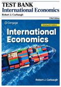 Test Bank &ndash; International Economics &lpar;19th Edition&rpar; Robert Carbaugh &ndash; All 17 Chapters Covered &ndash; Practice Questions & Rationales &ndash; ISBN&colon; 9798214041681 &ndash; Updated 2026&sol;2027 Test Bank Exam Resource