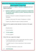 WGU C215 Operations Management Success Pack 2027 Latest Update &vert; Exam Prep &vert; 100&percnt; Guarantee Pass INSTANT PDF DOWNLOAD &ndash;
