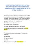 NBRC TMC PRACTICE TEST WITH ACTUAL EXAM WITH QUESTIONS AND CORRECT ANSWERS&vert;&vert;2026-2027 NBRC MOCK TMC EXAM REVIEW GRADED A&plus;