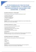 ATI PN PHARMACOLOGY PRACTICE EXAM 2026&sol;2027 &vert; PHARMACOLOGY &vert; 50 VERIFIED Q&A &vert; DETAILED RATIONALES &vert; NGN-ALIGNED &vert; PASS GUARANTEED &ndash; A&plus; GRADED