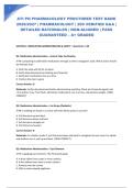 ATI PN PHARMACOLOGY EXAM PACK LATEST UPDATE 2026&sol;2027