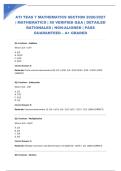 ATI TEAS 7 MATHEMATICS SECTION 2026&sol;2027 &vert; MATHEMATICS &vert; 50 VERIFIED Q&A &vert; DETAILED RATIONALES &vert; NGN-ALIGNED &vert; PASS GUARANTEED &ndash; A&plus; GRADED
