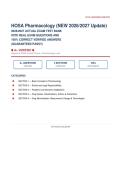 HOSA Pharmacology Exam and Practice Competition 2026&sol;2027 &ndash; Questions and Answers &vert; 100&percnt; Verified &vert; Detailed Rationales &ndash; Pass Guaranteed &ndash; A&plus; Graded&NewLine;&NewLine;