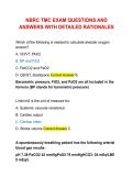 NBRC TMC EXAM QUESTIONS AND ANSWERS WITH DETAILED RATIONALES