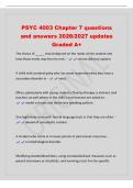 PSYC 4003 Chapter 7 questions&NewLine;and answers 2026&sol;2027 updates&NewLine;Graded A&plus;&NewLine;The choice of &lowbar;&lowbar;&lowbar;&lowbar;&lowbar; should depend on the needs of the student and&NewLine;how those needs may best be met&period; - service delivery options&NewLine;A child with cerebral palsy 