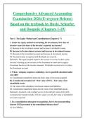 Comprehensive Advanced Accounting &NewLine;Examination 2026 &lpar;Evergreen Release&rpar; &NewLine;Based on the textbook by Hoyle&comma; Schaefer&comma; &NewLine;and Doupnik &lpar;Chapters 1-19&rpar; 