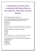 Comprehensive Juvenile Justice &NewLine;Examination &lpar;9th Edition&rpar; Based on &NewLine;the textbook by Alida Merlo and Peter &NewLine;Benekos