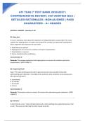 ATI TEAS 7 TEST BANK 2026&sol;2027 &vert; COMPREHENSIVE REVIEW &vert; 300 VERIFIED Q&A &vert; DETAILED RATIONALES &vert; NGN-ALIGNED &vert; PASS GUARANTEED &ndash; A&plus; GRADED