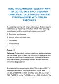 NBRC TMC EXAM NEWEST &lpar;2026&sol;2027&rpar; NBRC TMC ACTUAL EXAM STUDY GUIDE WITH COMPLETE ACTUAL EXAM QUESTIONS AND VERIFIED ANSWERS WITH DETAILED RATIONALES
