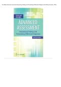 Complete Test Bank Advanced Assessment Interpreting Findings and Formulating Differential Diagnoses 6th Edition &lpar;Goolsby&comma; 2026&rpar; All 20 Chapters&excl; ALREADY RATED A&plus; 100&percnt; CORRECT ANSWERS