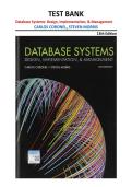 Test Bank Database Systems Design Implementation Management 13th Edition Coronel