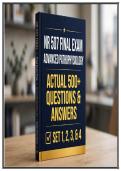 NR 507&colon; FINAL EXAM SET 1&comma;2 &comma;3 & 4&comma; LATEST UPDATE QUESTIONS AND VERIFIED ANSWERS &vert; 100&percnt; CORRECT &vert; GRADED A&plus;