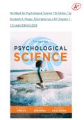 Test Bank for Psychological Science 7th Edition &lpar; by  Elizabeth A&period; Phelps &comma;Elliot Berkman &rpar; All Chapters 1- 15&vert; Latest Edition 2026