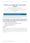 NSG 3500 Exam 4 2026&sol;2027 &vert; Complete Solutions &vert; Pass Guaranteed &ndash; A&plus; Graded&NewLine;&NewLine;