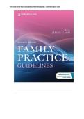 Complete Test bank Family Practice Guidelines 7th Edition by Jill C&period; Cash All Chapters 1-23&excl; ALREADY RATED A&plus; 100&percnt; CORRECT ANSWERS
