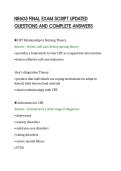 NR605 FINAL EXAM SCRIPT UPDATED QUESTIONS AND COMPLETE ANSWERS