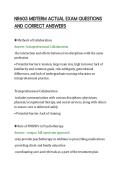 NR605 MIDTERM ACTUAL EXAM QUESTIONS AND CORRECT ANSWERS