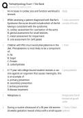 PATHOPHYSIOLOGY EXAM 1 TEST BANK STUDY GUIDE 2026&sol;2027 &vert; PRACTICE QUESTIONS&comma; DETAILED ANSWERS AND COMPREHENSIVE EXAM PREP