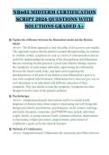 NR605 MIDTERM CERTIFICATION SCRIPT 2026 QUESTIONS WITH SOLUTIONS GRADED A&plus;