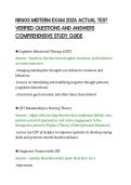 NR605 MIDTERM EXAM 2026 ACTUAL TEST VERIFIED QUESTIONS AND ANSWERS
